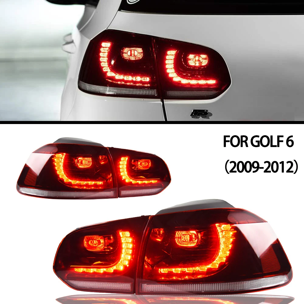 

DAQIZAI Tuning Cars Tail Lights For V W Golf 6 Golf6 MK6 R20 Taillights LED DRL Running lights Fog Lights Dynamic Signal Light