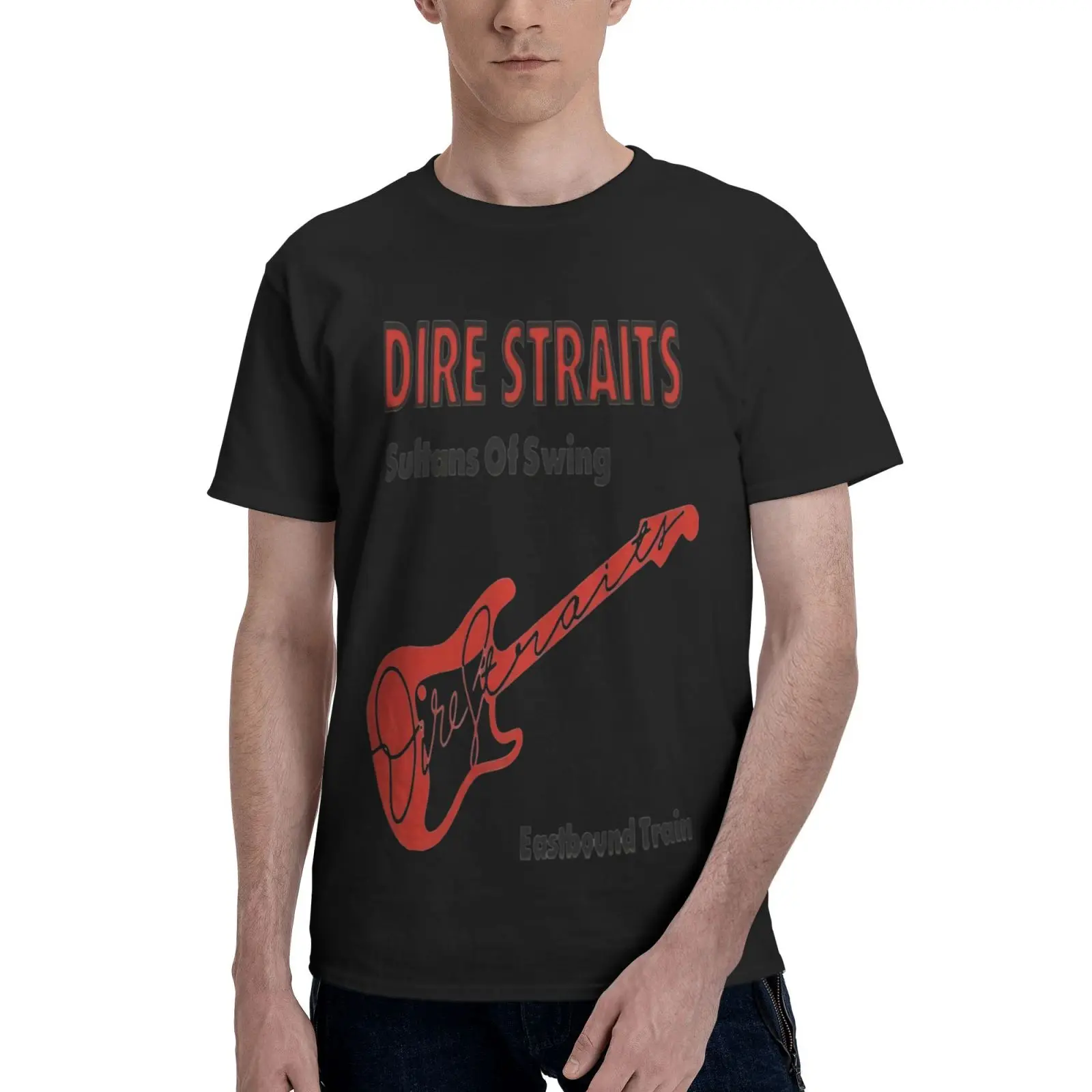 

Мужская футболка с принтом султанов свободного покроя, 5828