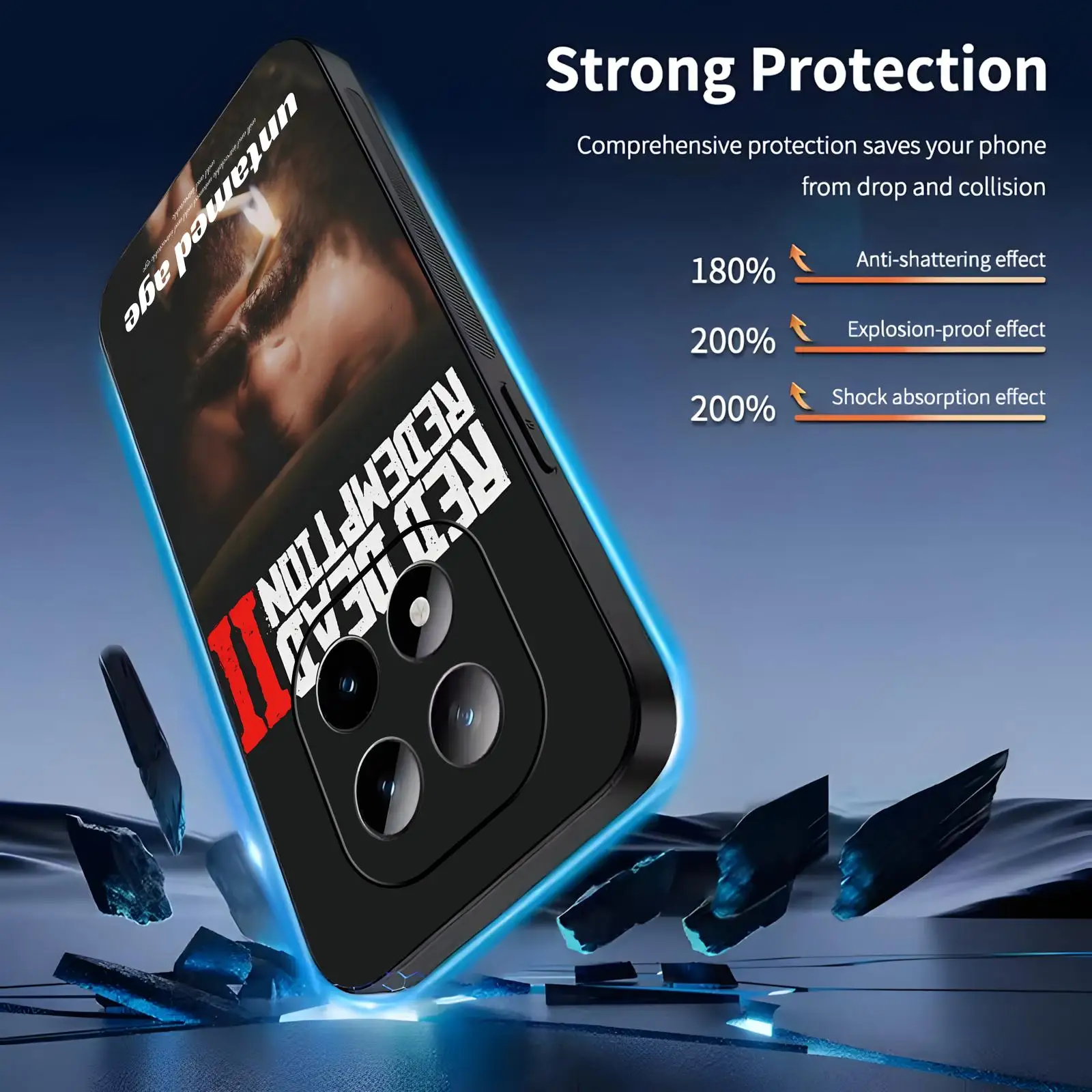 Фото Чехол для телефона HOT GAME Red Dead Redemption для Redmi Note15 14 13 12 11Pro Plus 5G 14C A3, мягкий черный чехол для телефона №2