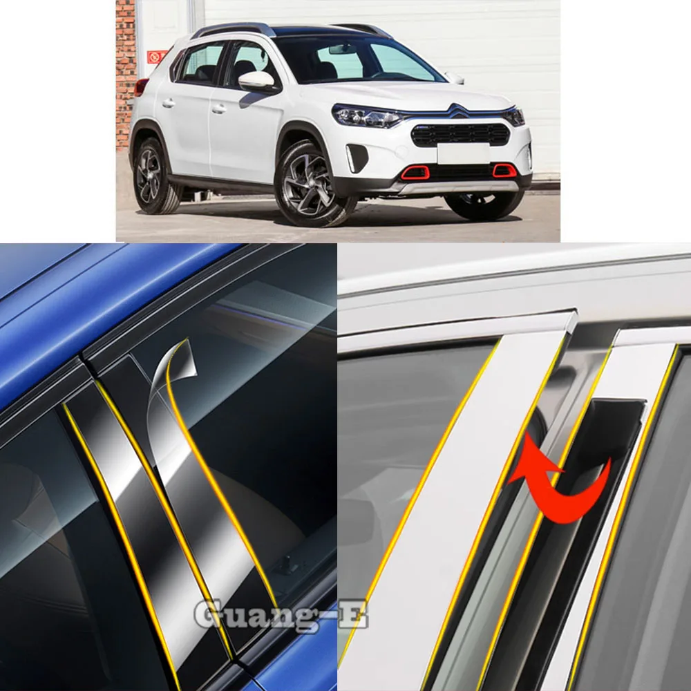 Автомобильный ТПУ/глянцевый зеркальный столб для Citroen C3-XR C3XR 2015 2016 2017 2018 2019-2022