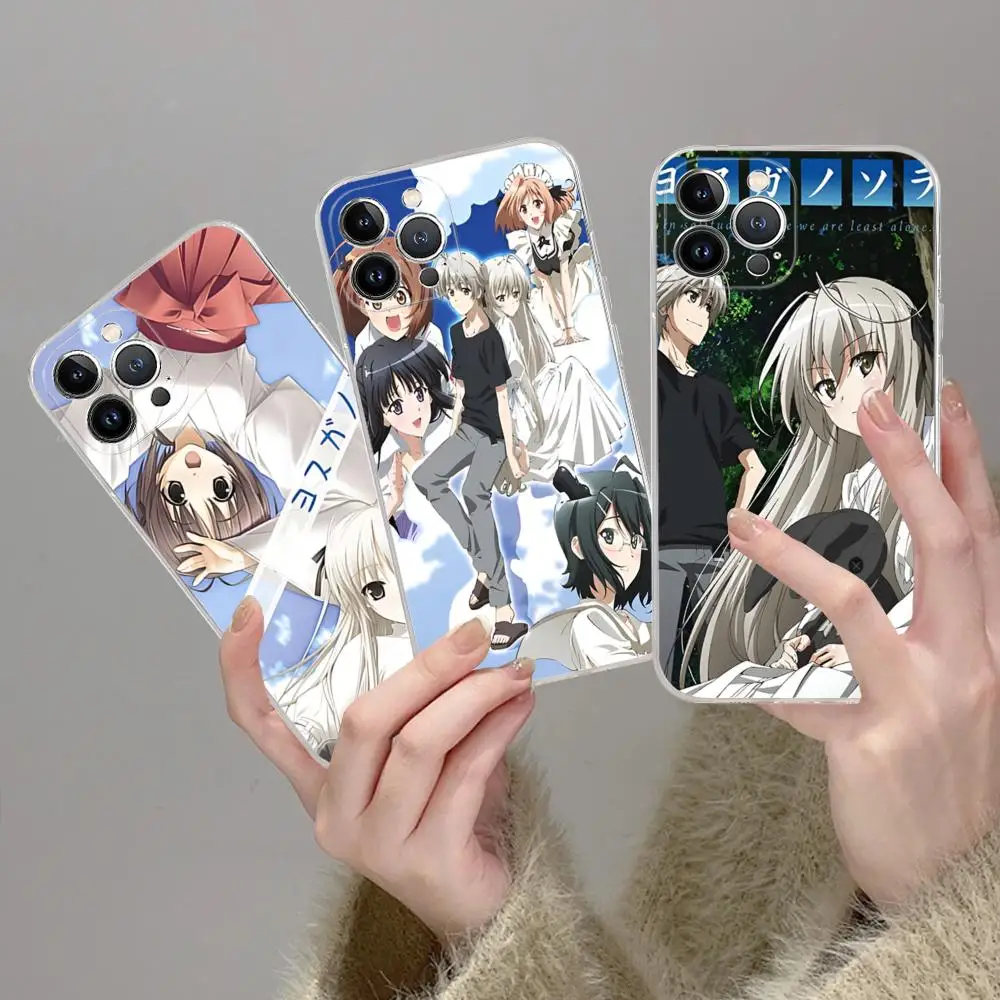 Силиконовый чехол Yosuga No Sora для телефона мягкий iphone 15 14 13 12 11 Pro Mini XS MAX 8 7 6 Plus X XR