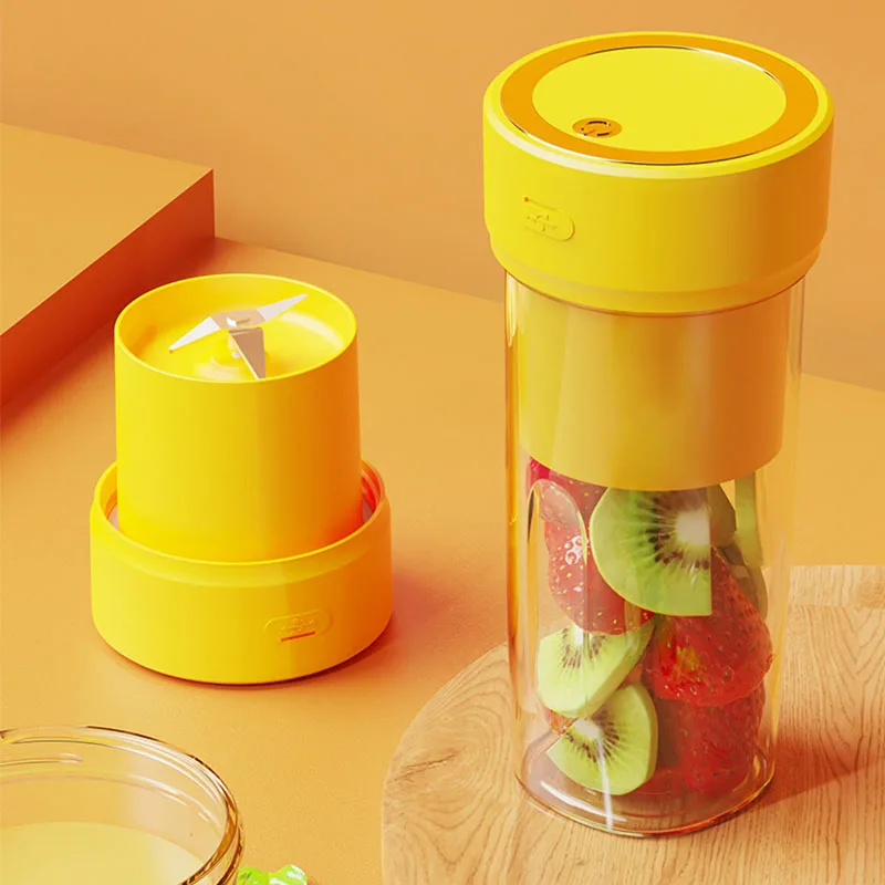 

Portable Mini Electric Juicer Fruit Mixers Extractors 300ml USB Rechargeable Small Kitchen Tool Multifunction Food Blender