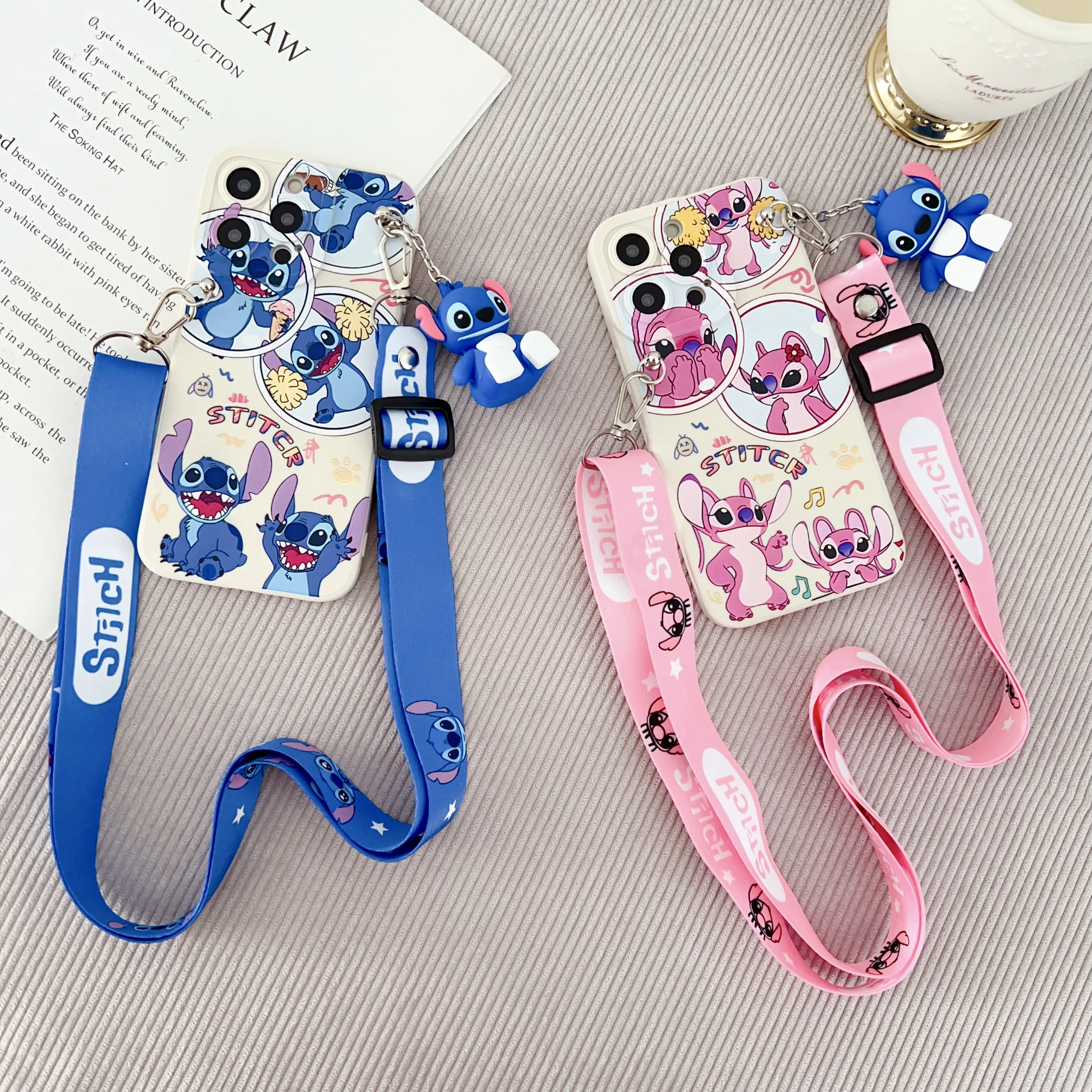 Фото For Xiaomi Redmi 8 8A 9 9A 9T 9C 10 10A 10C 12 A1 A3 Note 7 8 9 9s 10 11 Pro POCO X3 M4 Flowers Stitch Case With Holder Rope №3