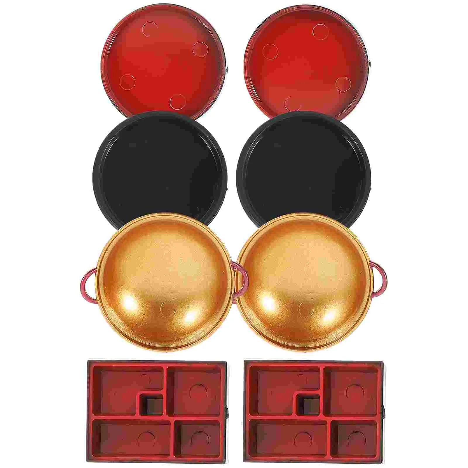 

8pcs Miniature Miniature Toyss Miniature Food Plates Sushi Plates Pots DIY Supplies