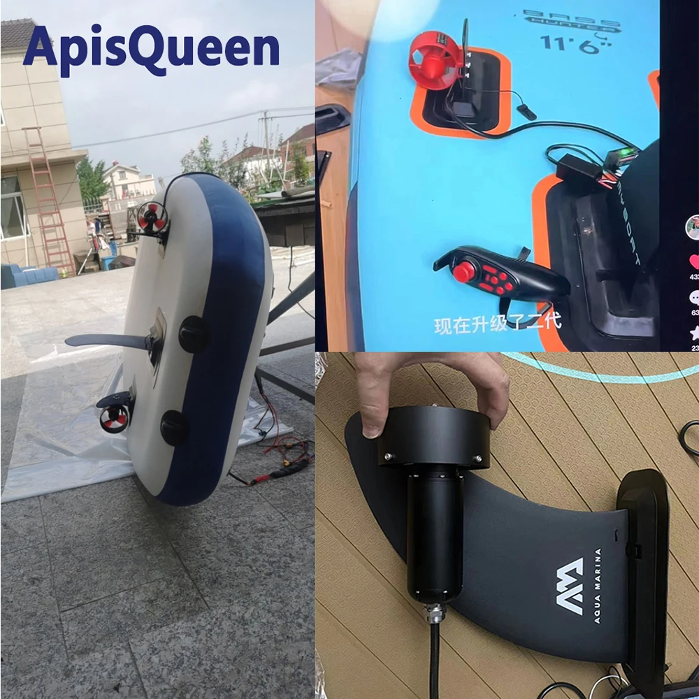 ApisQueen 7 кг упорный подводный Thruster 12-24 в водонепроницаемый бесщеточный двигатель с 80 мм пропеллером для лодок ROVs весло доски (art.: 3920c8ab5ce62) - 3920c8ab5ce62