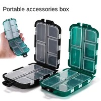 10 compartment mini storage case flying fishing tackle box fishing spoon hook bait storage box fishing accessories