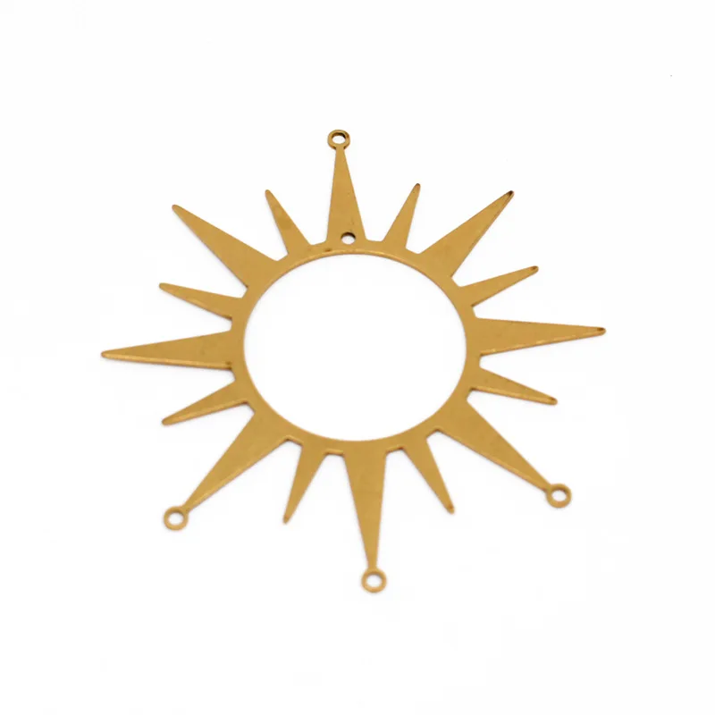 Латунный кулон «Солнце» для подвески