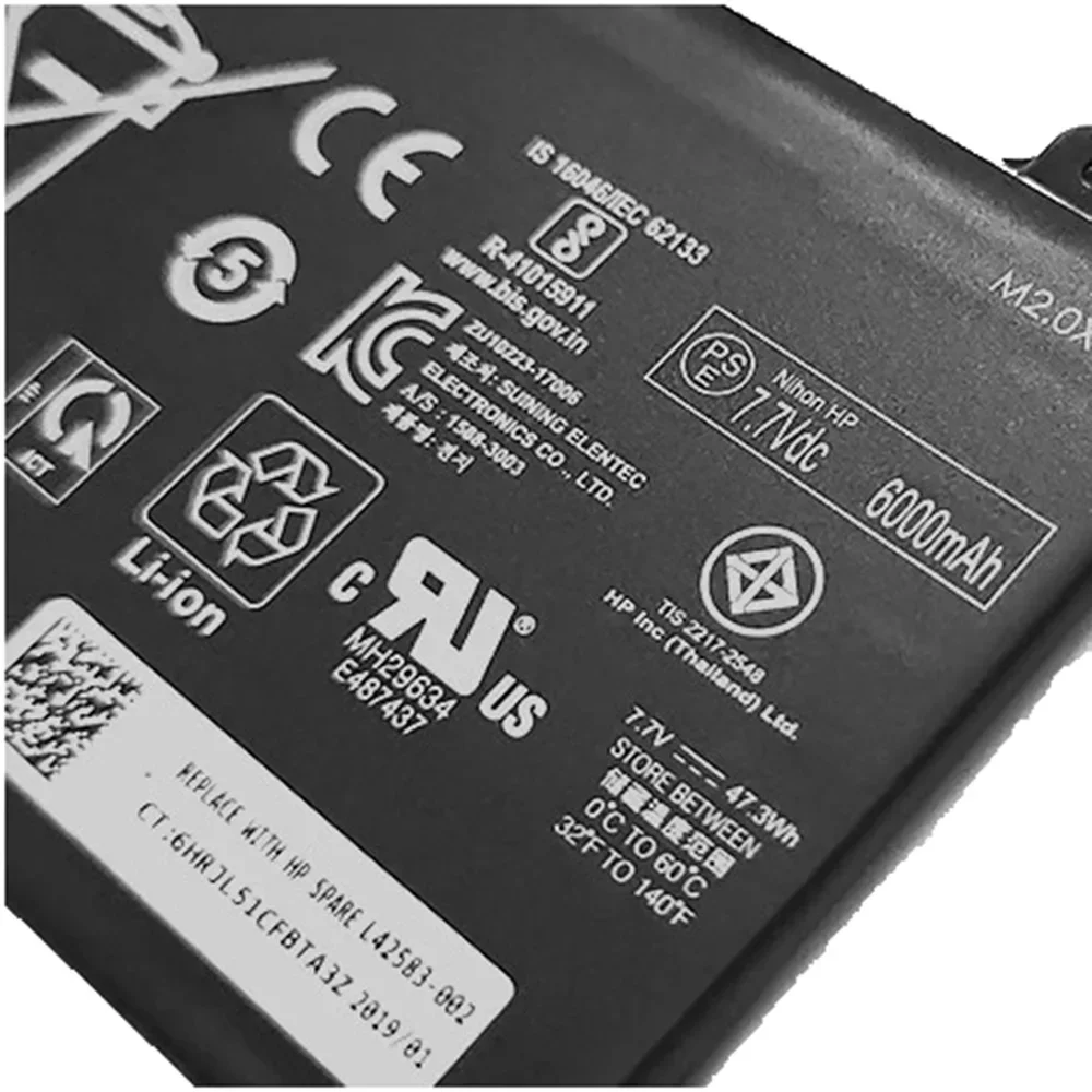 Оригинальный аккумулятор для ноутбука 7 В 47 3 Втч GB02XL HP CHROMEBOOK X360 11 G2 G7 G8 EE 14-DB0001AU