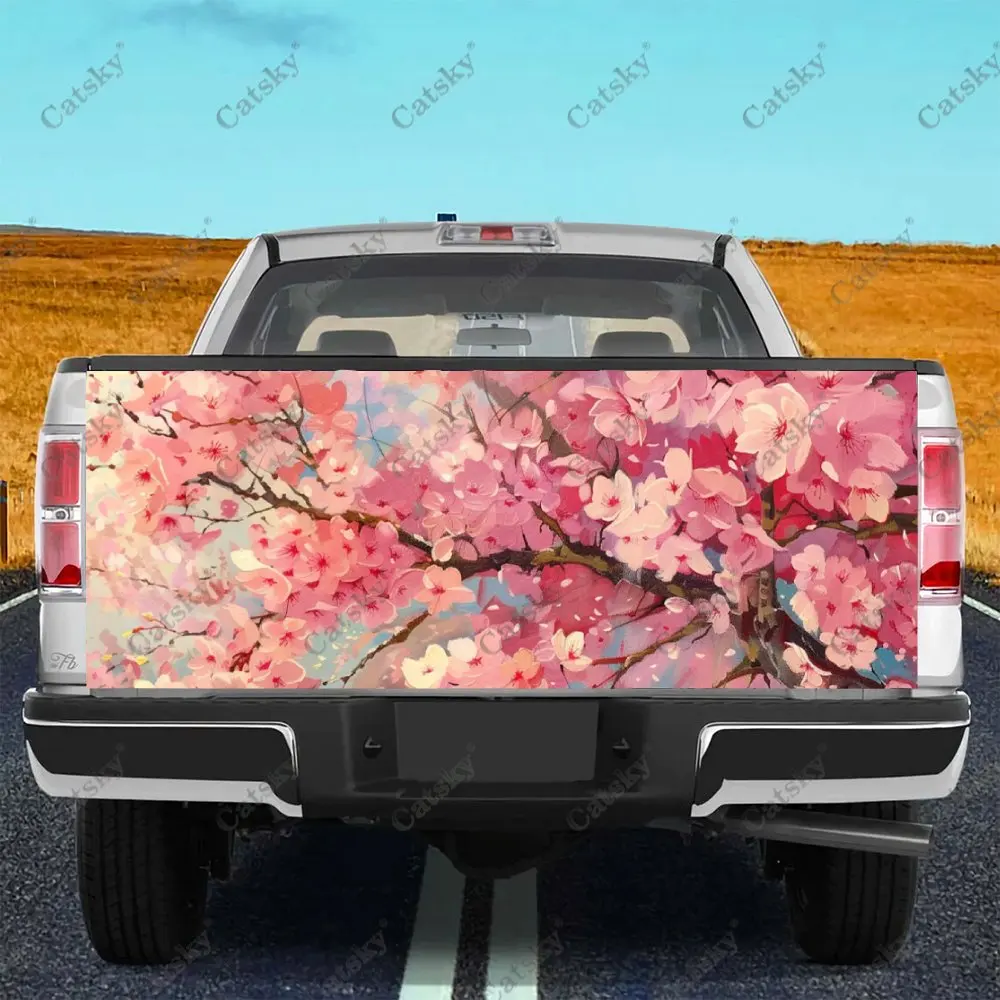 Цветущая вишневая расцветка защитная виниловая наклейка на багажник автомобиля