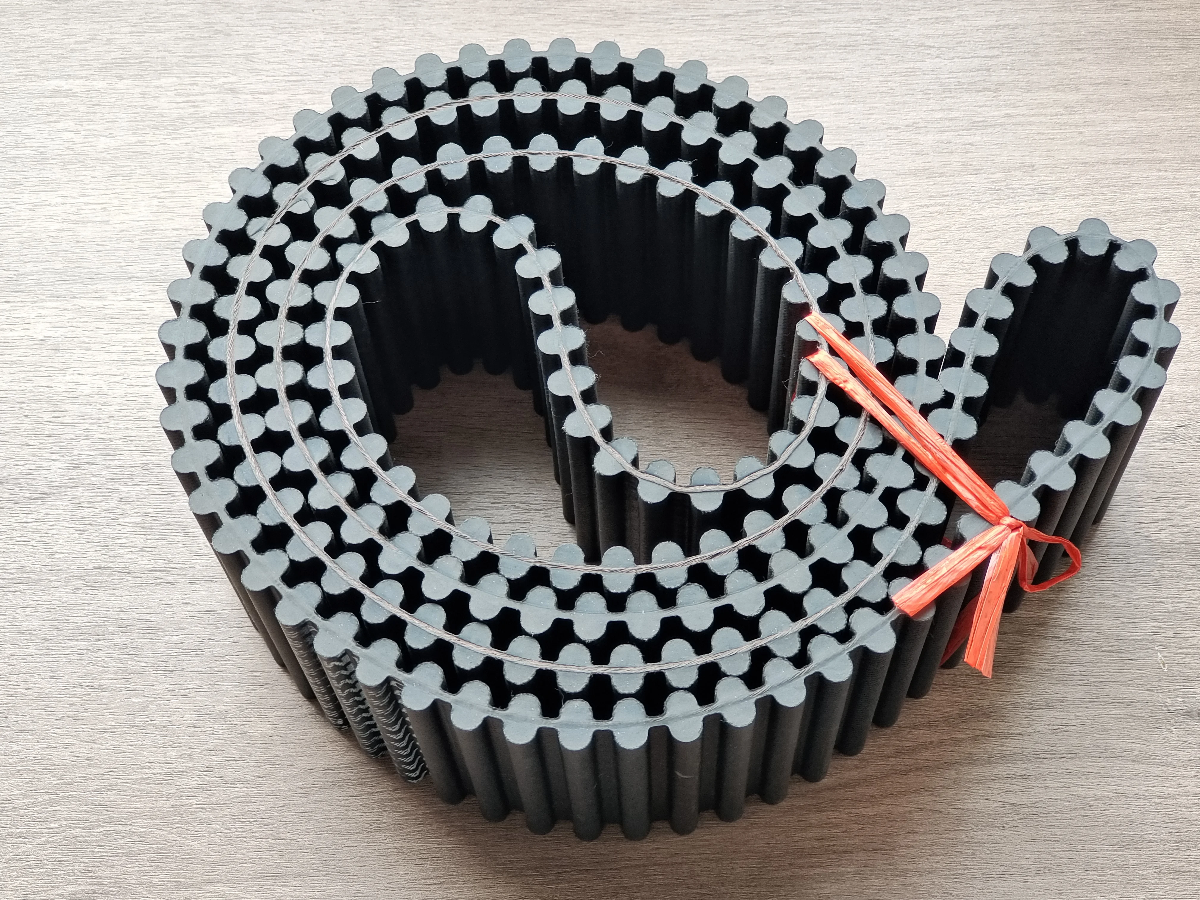 Ремень зубчатый из резины с двойными зубцами, 1100H в 2 дюйма, белый 50,8 мм