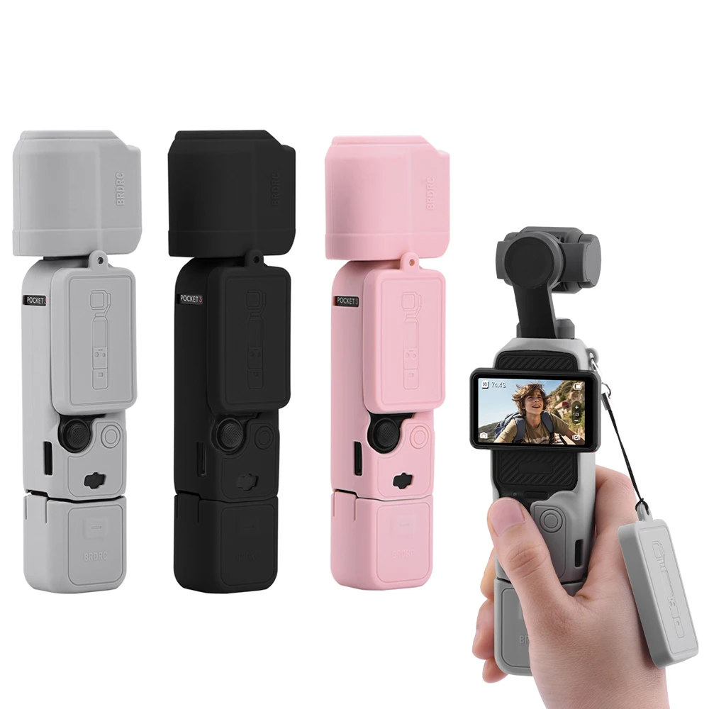 Силиконовый защитный чехол для DJI Osmo Pocket 3 аксессуары 2024 новый устойчивый к