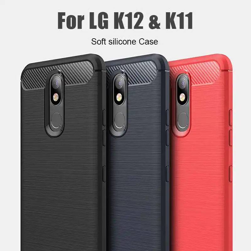 Katychoi Shockproof Soft Case For LG K12 Plus K11 Phone Case Cover