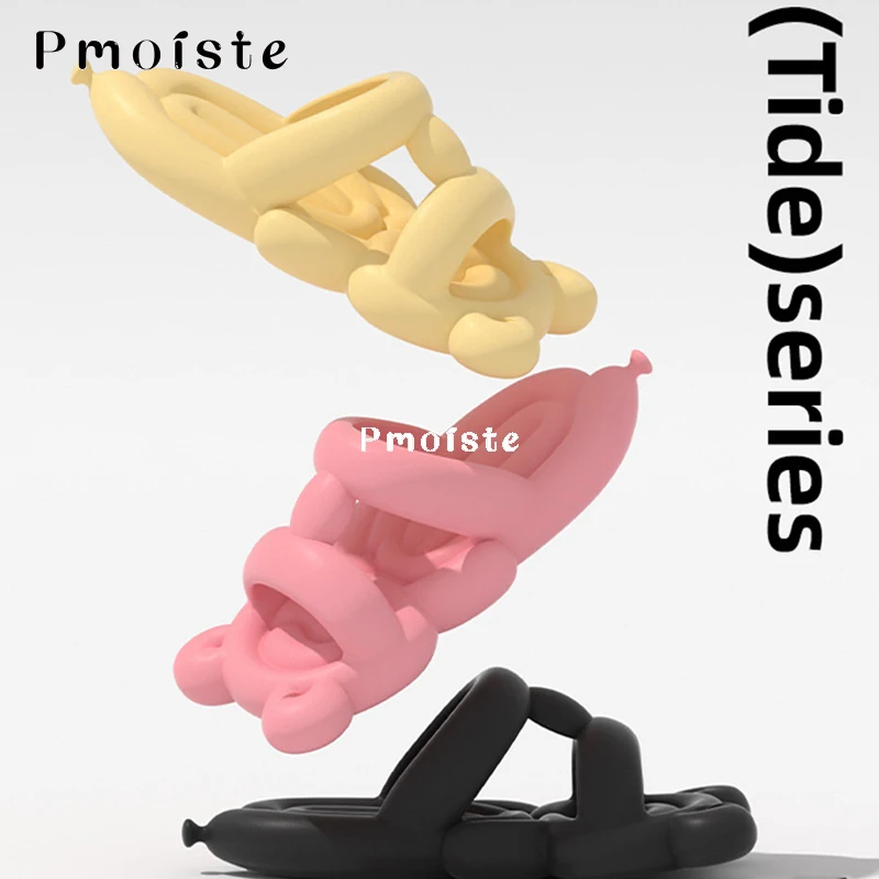 Bear Women Slippers for Home Creative Cartoon Cute Soft Slippers Eva Platform Shoes Fashion Comfortable Indoor Slide Summer 2023