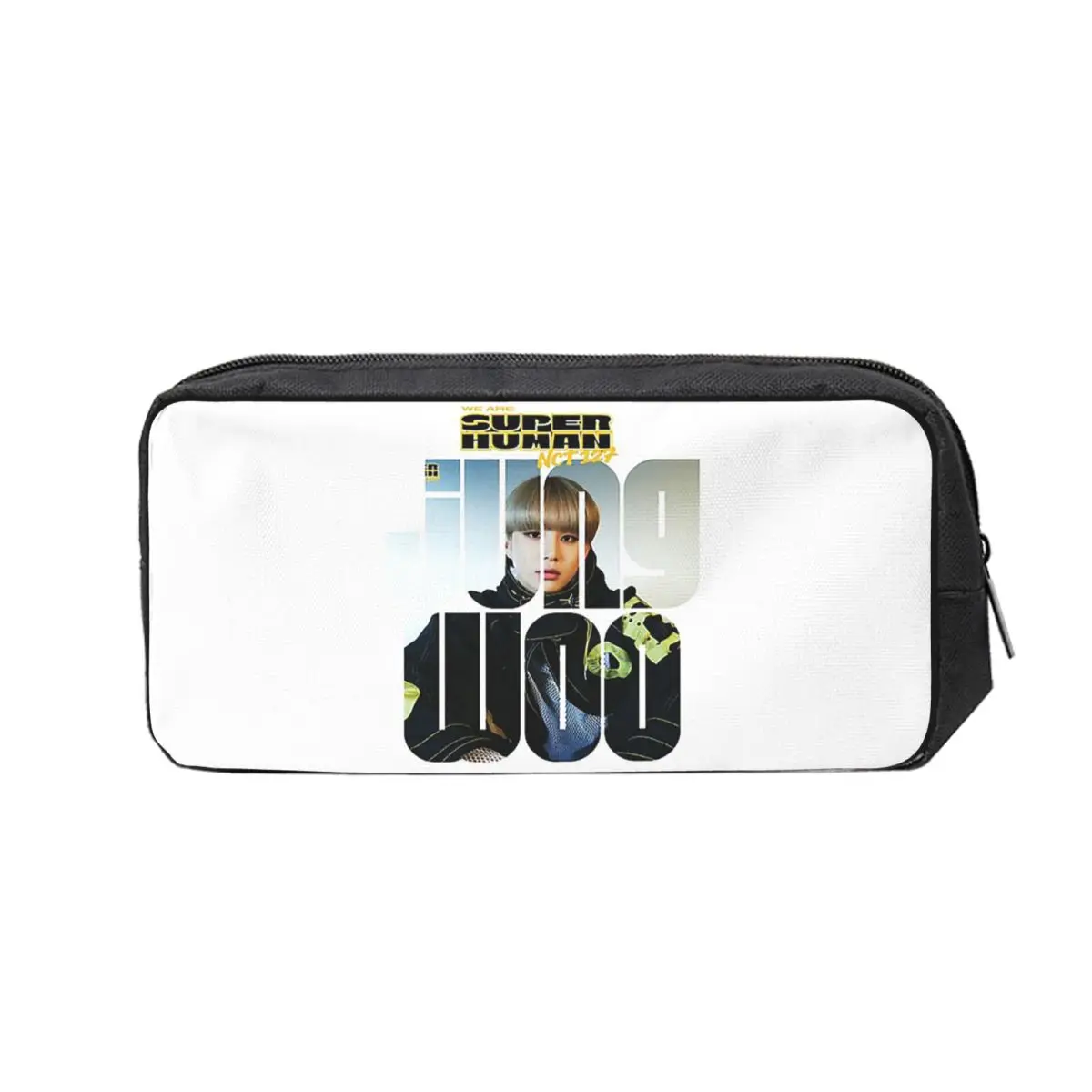 Фото Пеналы NCT 127 Jungwoo Superhuman для студентов, подарочные пеналы, пеналы-коробки, пеналы-косметички большой вместимости, пеналы-органайзеры для ручек №3