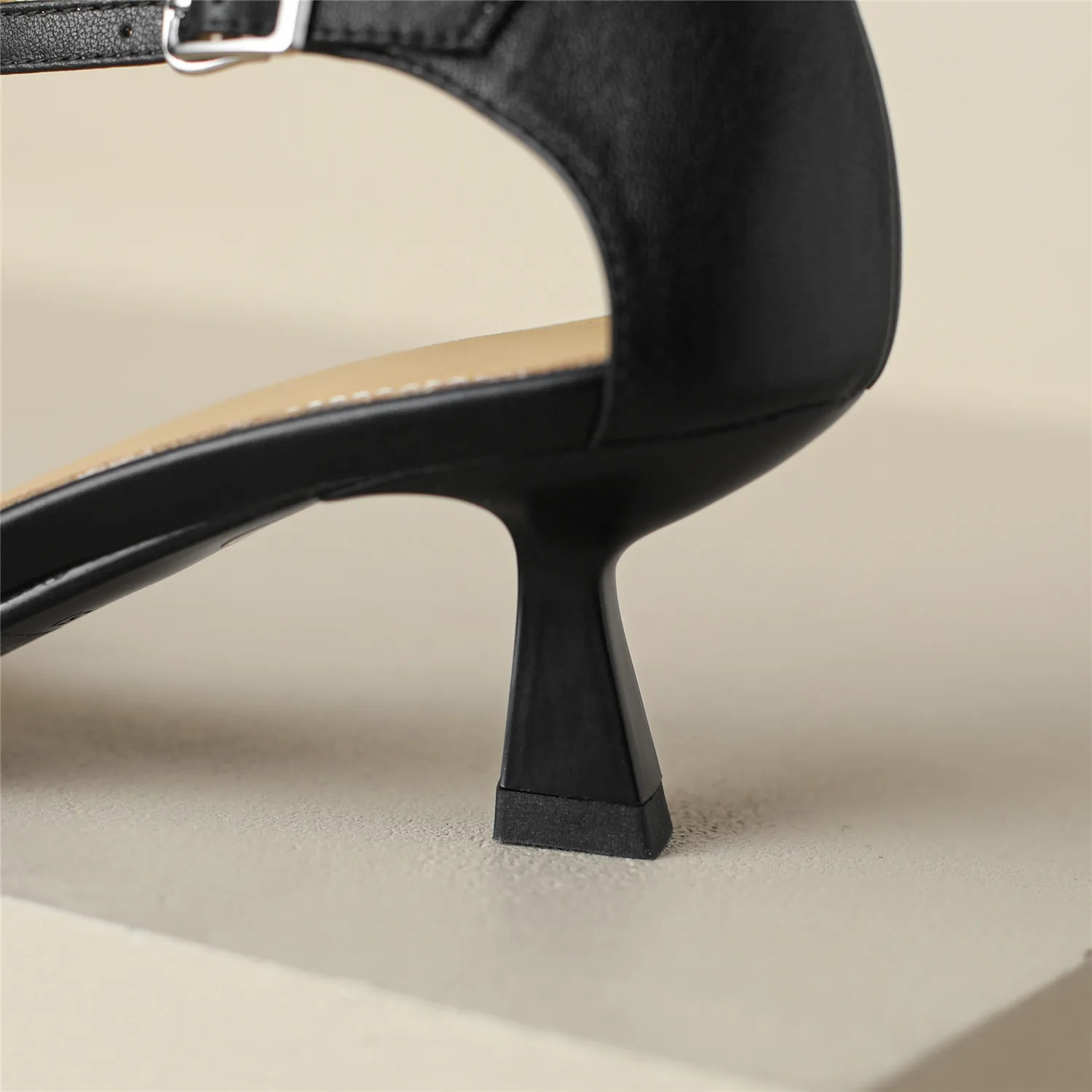 Summer Women Sandals 2023 New Fashion Luxury Genuine Cow Leather Thin Heel Quality Handmade Birthday Gift Ankle Strap Shoes