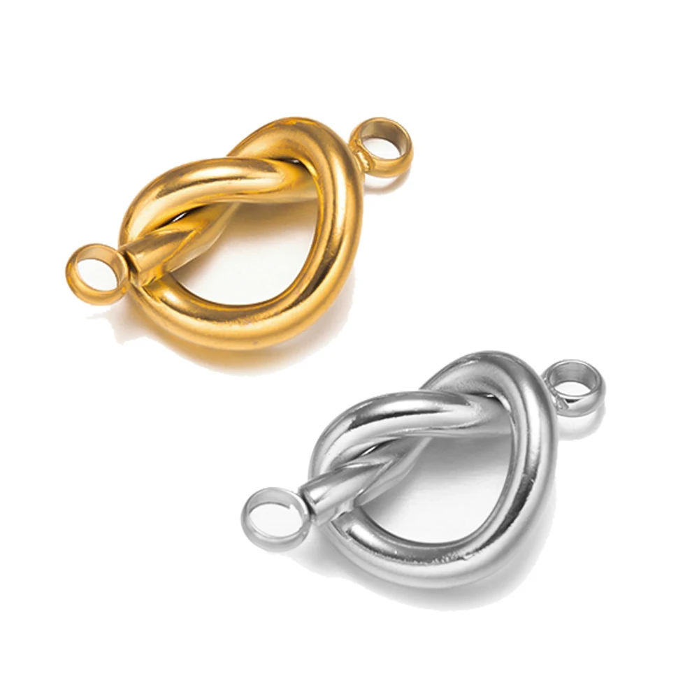 2 шт./партия подвески из нержавеющей стали в форме сердца