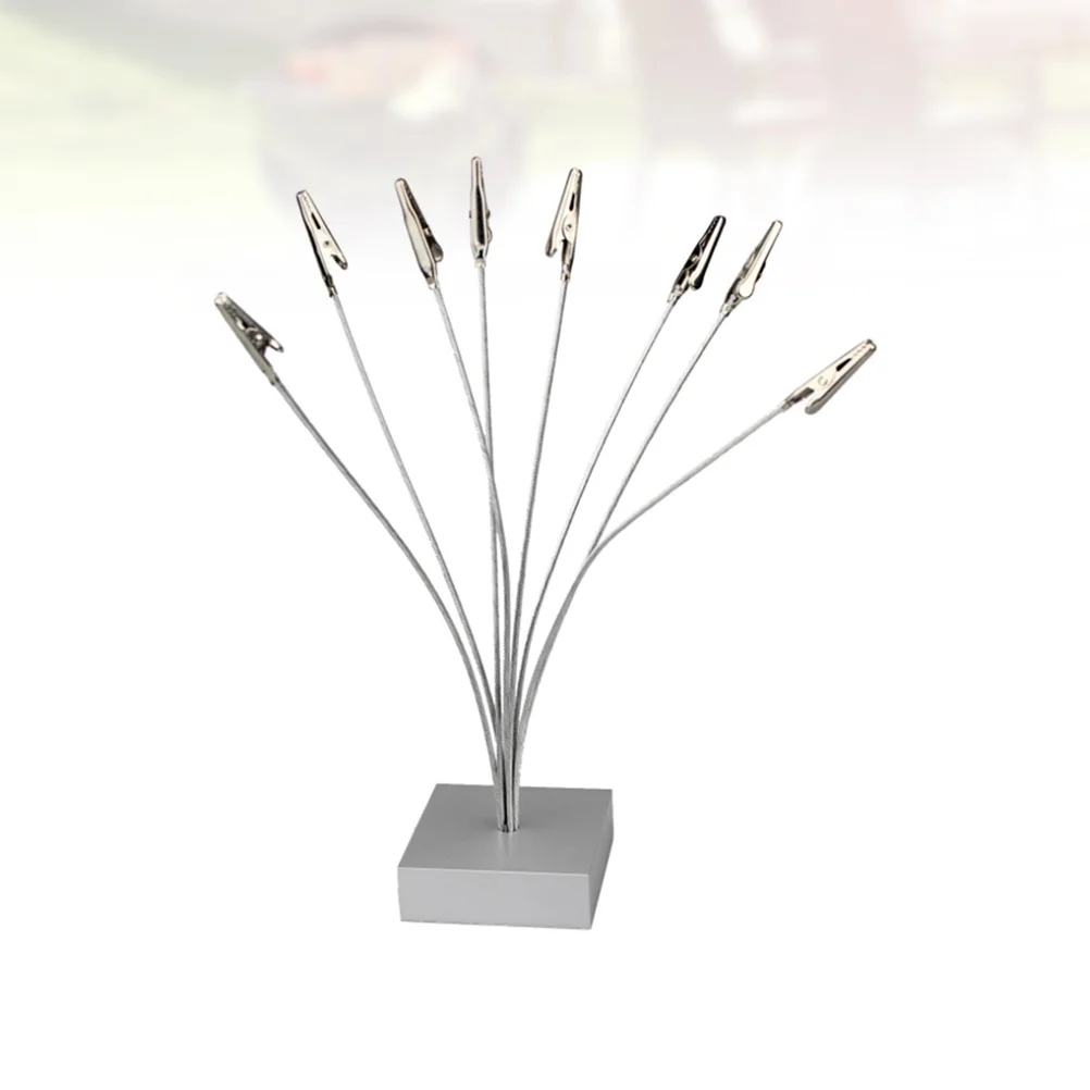 

Desktop Photo Holder Table Number Stand Tree with Metal Clips Creative Photo Display Stand (8 Clips)