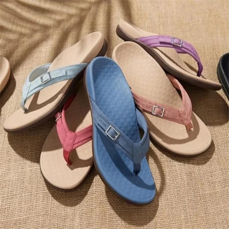 

New Flat Family Sandal For Women Summer Solid Beach Simple Shoes Summer Slippers Flat Flip Flops2023 New Women And Men Shoes
