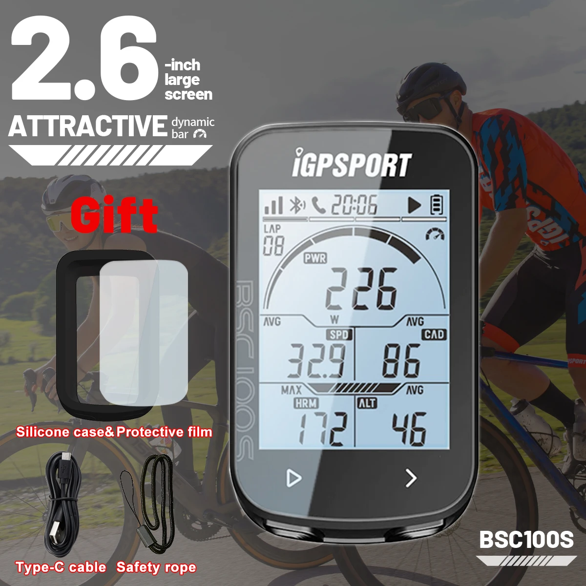 Фото I GPS-порт GPS BSC100S BSC100 S Официальный магазин велосипедный компьютер беспроводной Спидометр ANT Bluetooth велосипедный одометр для Stra №1