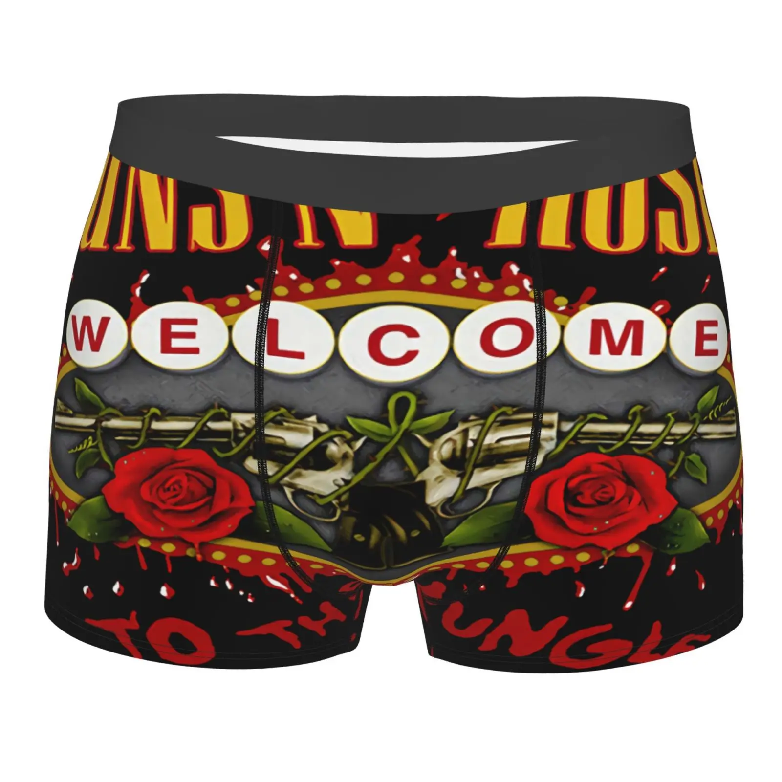 

Gunsnroses Welcome To The Jungle Men's Panties Pack Men's Panties For Mesh Man Sexy Men Underwear Boxer Shorts Panties Panties