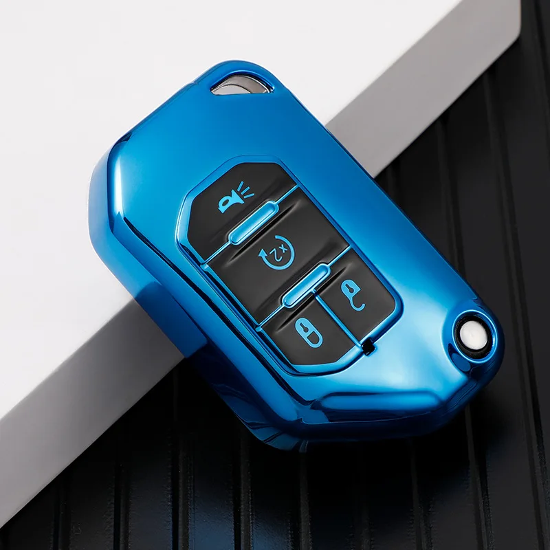 

Модный стильный мягкий чехол-брелок из ТПУ для Jeep Wrangler JL TJ Gladiator JT 2018 2019 защитный чехол