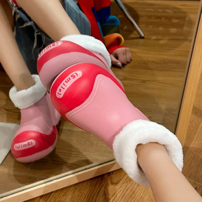 

Women's Boots Summer Outer Wear Rain Boots Waterproof Rubber Shoes 2023 New Non-Slip Platform Ugly and Cute Big Toe Boots 36-41