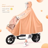 electric battery motorcycle raincoat single riding womens small cute long full body rainproof new poncho