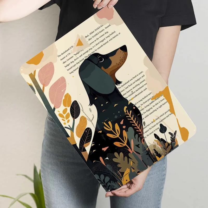 Забавный плакат с таксой металлические настенные плакаты ретро жестяные знаки