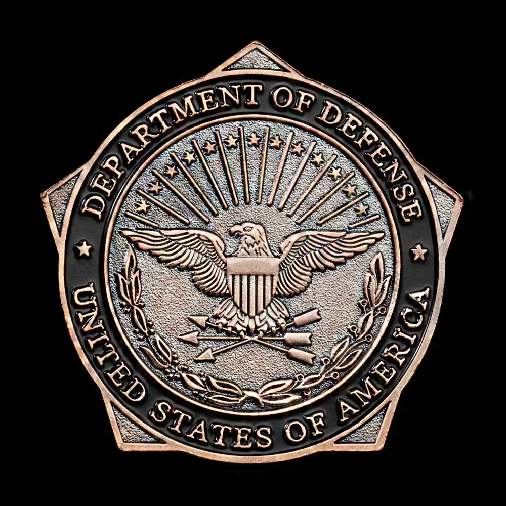 Департамент защиты США пятиугольные бронзовые монеты-вызов военные сувениры