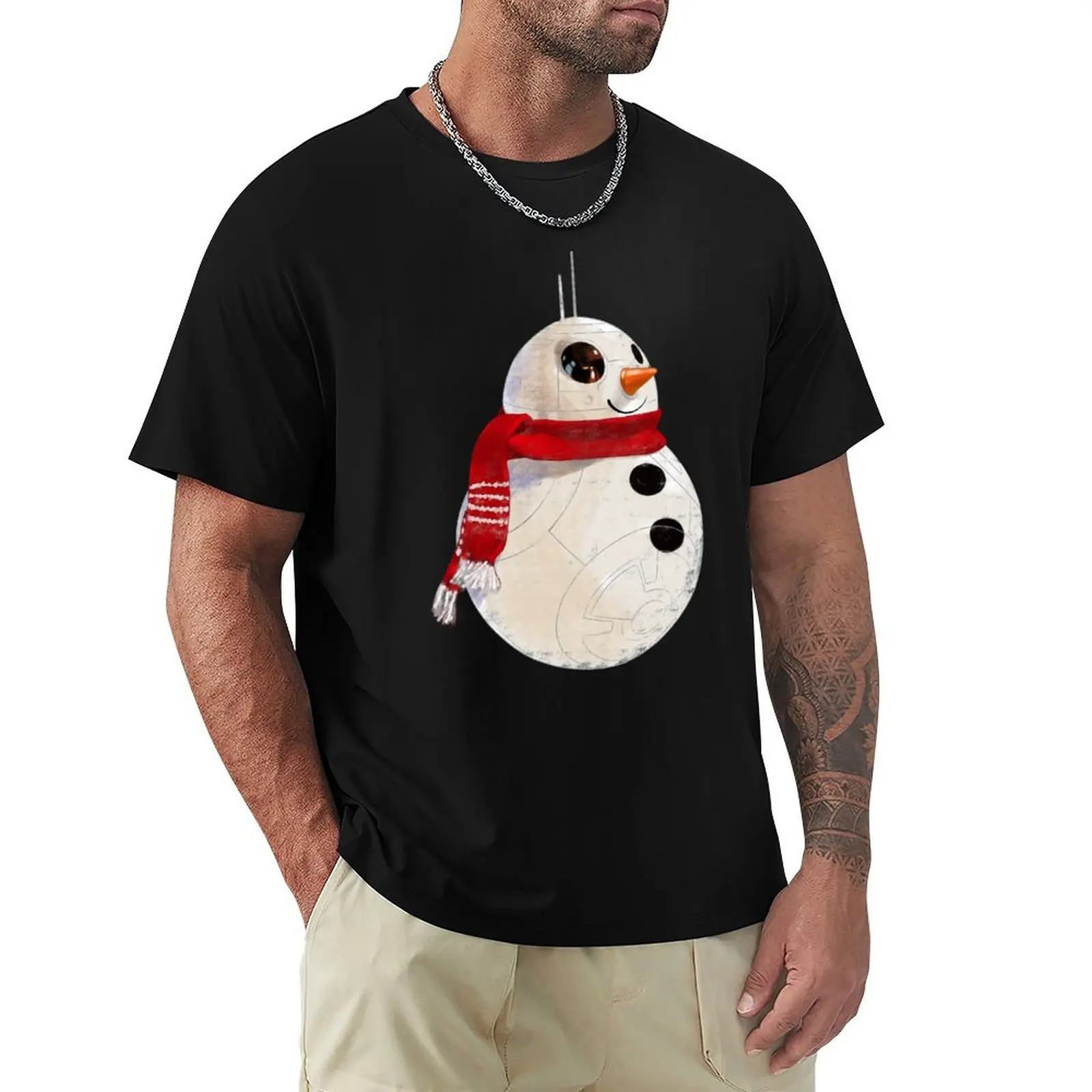 Фото Футболка Snowman BB 8, спортивная повседневная хлопковая футболка с короткими рукавами №1