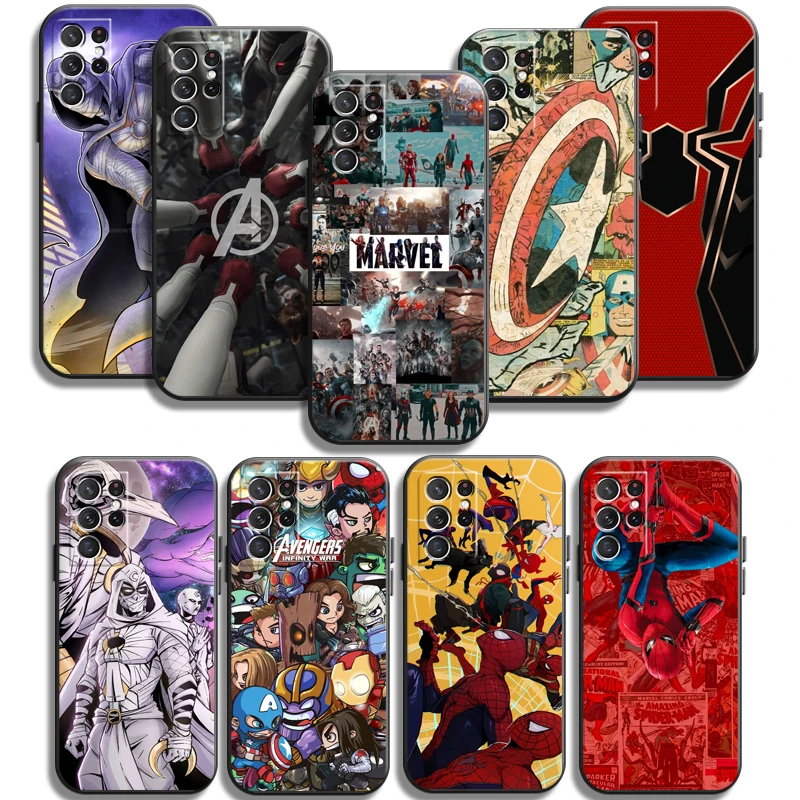

Marvel Iron Man Phone Cases For Samsung Galaxy S22 Ultra S20 S20 FE S20 Lite S20 Ultra S21 S21 FE Ultra Carcasa Funda Coque