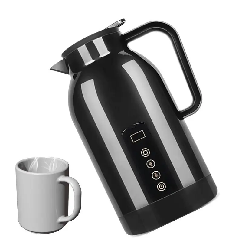 

Portable Car Kettle Heat-Resisting Car Kettle Water Boiler 1150ml 12V/24V Heating Cup For Car Strong Sealing Touch Screen