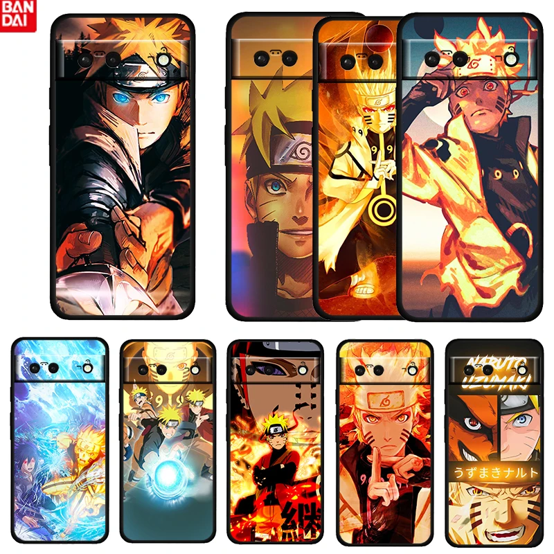 

Naruto Anime Cool Shockproof Cover For Google Pixel 6 6A 5 4 5A 4A XL Pro 5G Fundas Silicone Soft Black Phone Case Cover Capa