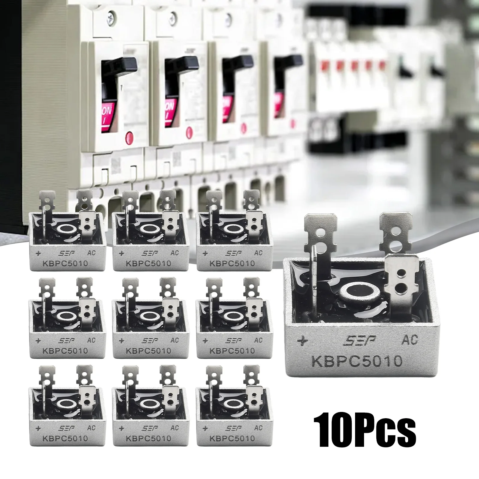 Высокоэффективный KBPC5010 1000 В 50 А металлический корпус однофазный диодный
