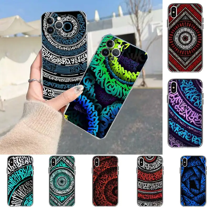 

Pokras Lampas Art Graffiti Phone Case For iPhone 14 13 12 11 Pro Max XS X XR SE 2020 6 7 8 Plus Mini Transparent Shell