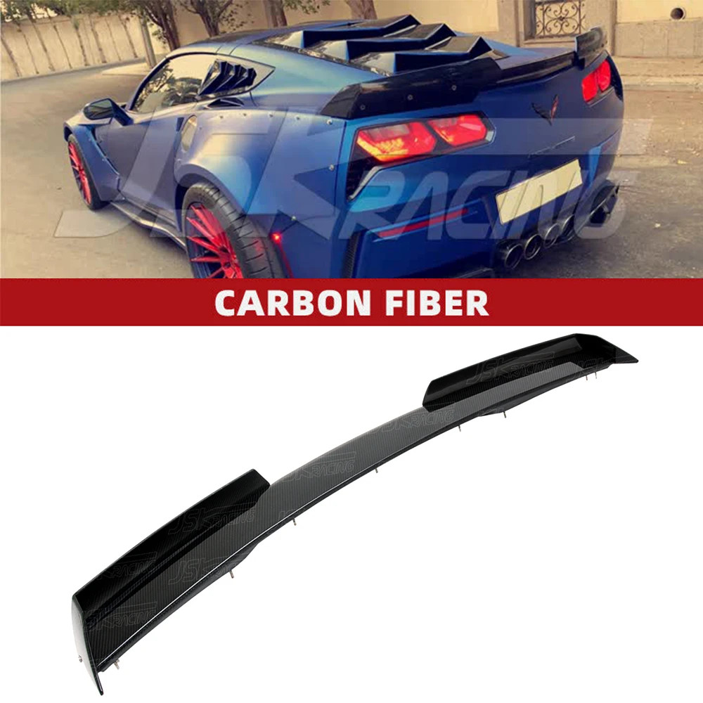 

For Corvette Stingray C7 2014-2016 Dry Carbon Fiber Rear Spoiler
