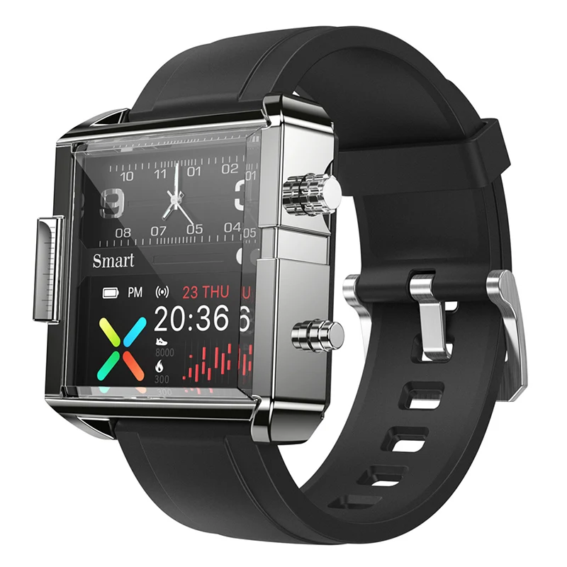 

Новые механические + умные мужские часы с двойным дисплеем, модные крутые спортивные водонепроницаемые часы с силиконовым ремешком и умным...