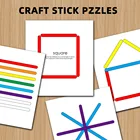 Игрушки Монтессори сенсорные развивающие сочетающиеся цвета Сортировка занятая сумка с палочками мороженого для дошкольников и малышей K0164H