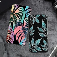 colorful leaves phone case for huawei p40 lite p20 lite p50 pro p smart z 2019 2020 2021 p30 p40 plus 5g p10 f7ka bumper selena
