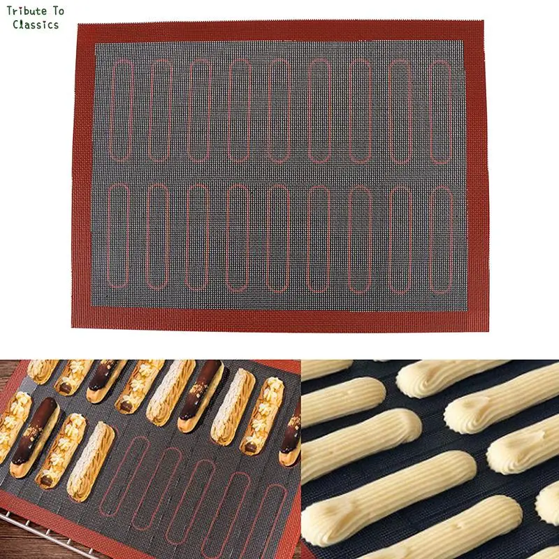 

1pc Silicone 30x40cm Double Sided Printing Baking Mat Non Stick Pastry Oven Cake Baking Perforated Sheet Liner Pastry Mat