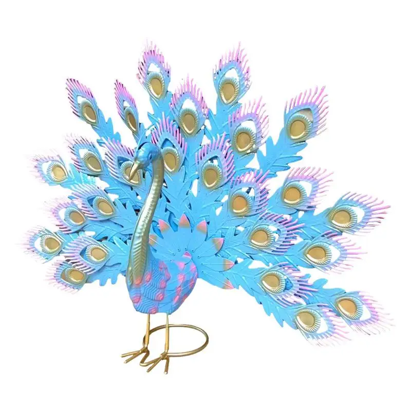 

Bird Statues For Garden Metal Peacocks Garden Decor Realistic Animal Metal Art Sculpture Ornaments For Patio Yard Garden Lawn