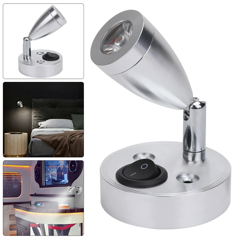 12 В светодиодный точечный светильник для чтения прикроватная лампа автофургона