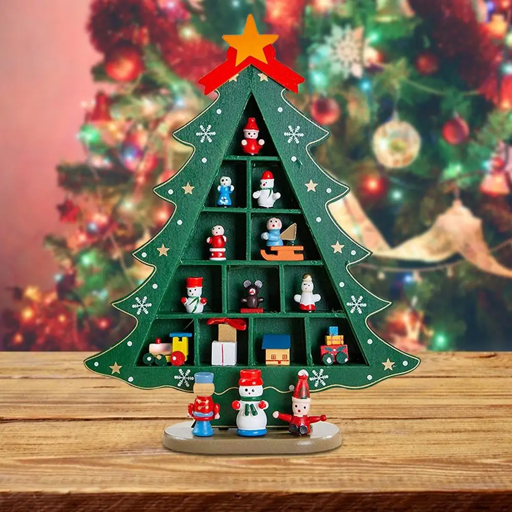 

Креативная Деревянная Рождественская елка «сделай сам», витрина для окна магазина, торгового центра, праздничные подарки, рождественские украшения