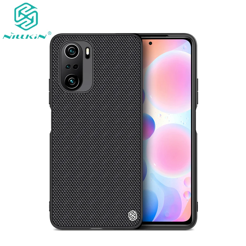 

For Xiaomi Redmi K40 Pro Case Textured Weaving Nylon Fiber Protective PC Back Cover for Redmi K40 POCO F3 Mi 11i чехол NILLKIN
