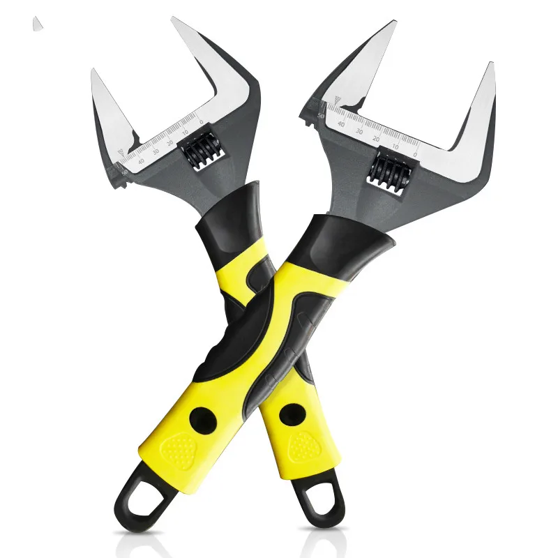 

Adjustable Wrench Universal Car Spanner Large Opening Wrench Nut Key Bathroom Water Pipe Plumbing Screw Repair Tools Ratchet