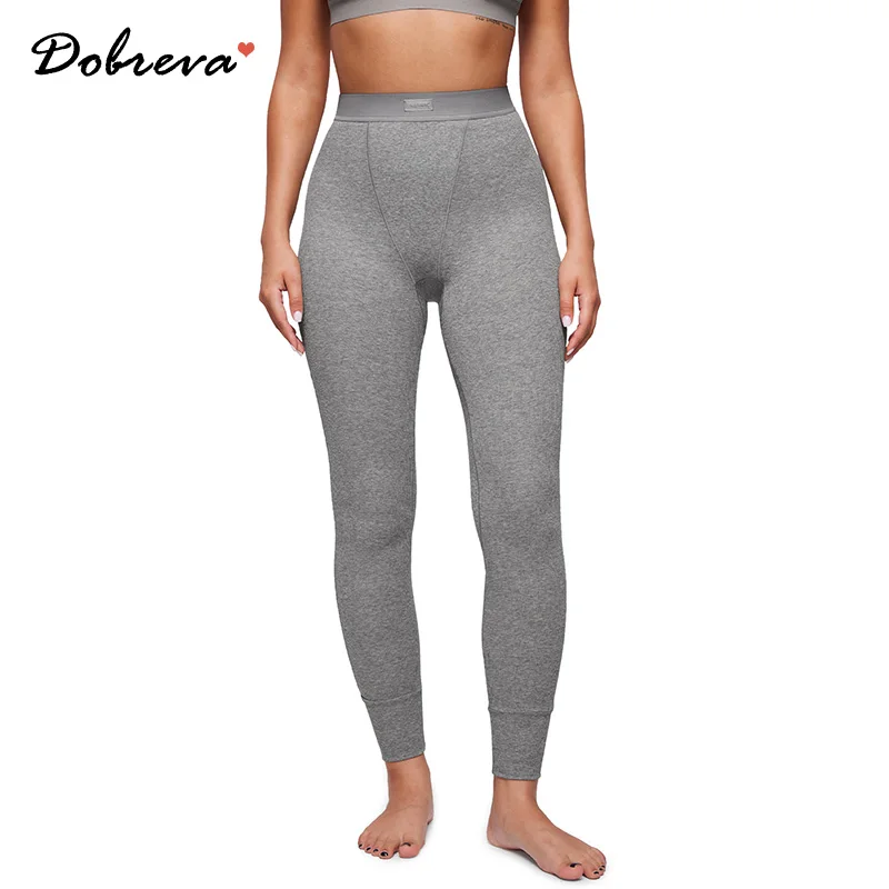 Женские хлопковые леггинсы мягкие брюки для йоги с высокой талией эластичная