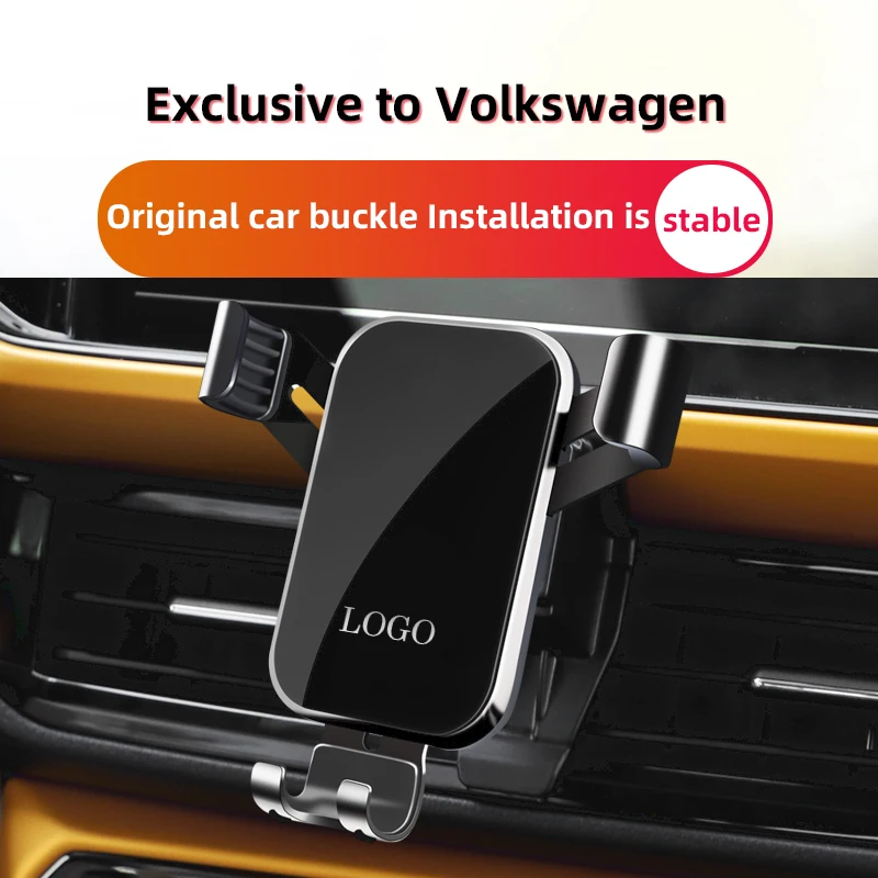 Автомобильный держатель для телефона, специально для Volkswagen tаква, левосторонний привод 2019-2023, Поворот на 360 градусов, Гравитационный автоматический захват Автомобильный держатель для телефона, специально для Volkswagen tаква, левосторонний привод 2019-2023, Поворот на 360 градусов, Гравитационный автоматический захват