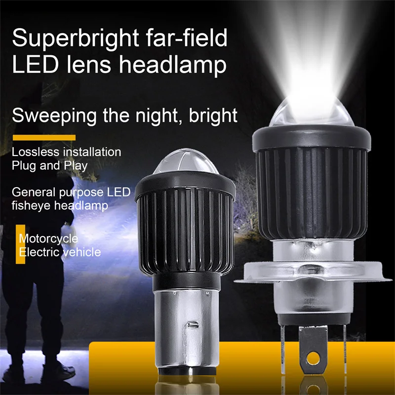 

Motorbike High Low Beam Bulb Super Bright Tricycle Headlight Lamp Spotlight
