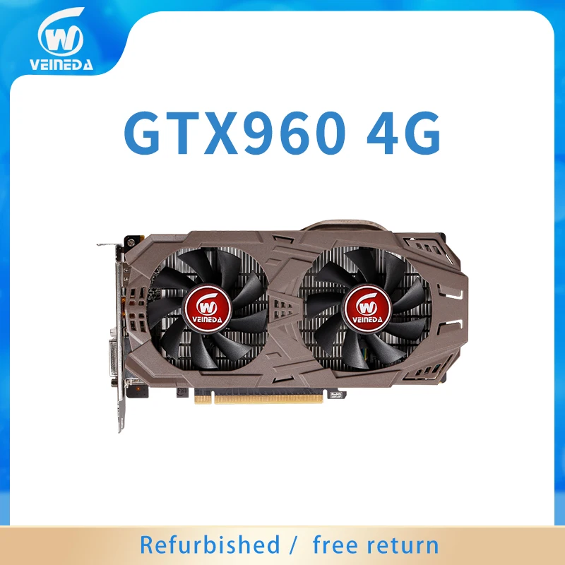 

VEINEDA GTX 960 4GB 128Bit GDDR5 7012MHz Graphics Cards for nVIDIA Geforce games GTX960 4gb Dvi Card Refurbished Cars