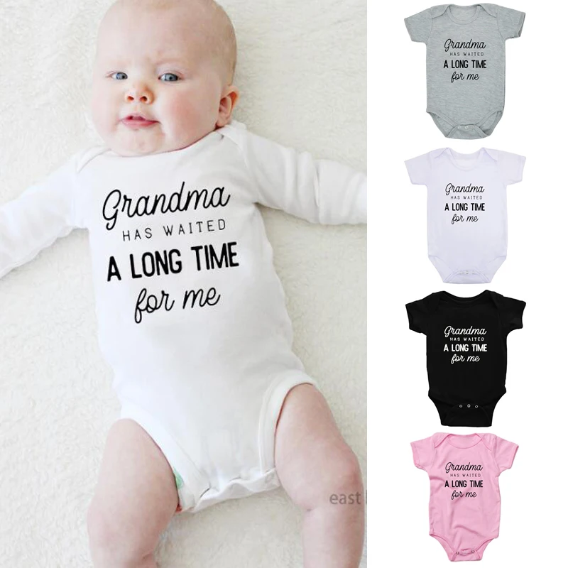 

Funny Newborn Baby Romper Infant Cotton Short Sleeve Boy Baby Letter Clothes Girl Print Suit Born Crawling Baby 0-24M New